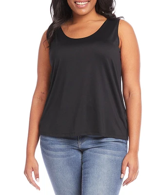 Karen Kane Plus Size Sleeveless Scoop Neck Layering Tank