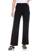 Karen Kane Presley Flat Front Mid Rise Wide leg Pull-On Pants