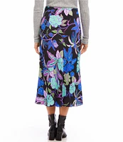 Karen Kane Printed A-Line Midi Skirt