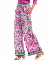 Karen Kane Printed Wide-Leg Pull-On Pants