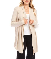 Karen Kane Ribbed Open Long Sleeve Cardigan