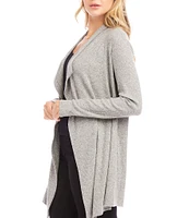 Karen Kane Ribbed Open Long Sleeve Cardigan