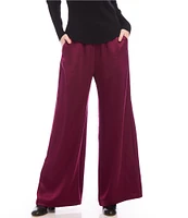 Karen Kane Satin High Rise Wide Leg Pant