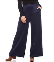 Karen Kane Satin High Rise Wide Leg Pant