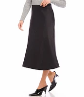 Karen Kane Satin Midi A-Line Skirt