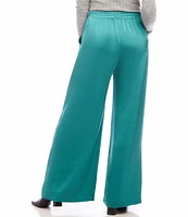 Karen Kane Satin Wide Leg Pull-On Pant