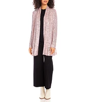 Karen Kane Sequin Duster Open Long Sleeve Cardigan