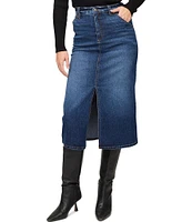 Karen Kane Stretch Denim Midi Skirt