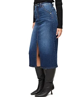 Karen Kane Stretch Denim Midi Skirt