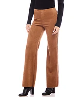 Karen Kane Stretch Suede Presley Wide Leg Pant