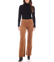 Karen Kane Stretch Suede Presley Wide Leg Pant