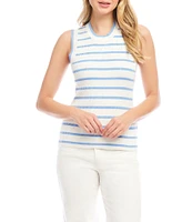 Karen Kane Stripe Ribbed Knit Tank