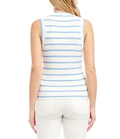 Karen Kane Stripe Ribbed Knit Tank