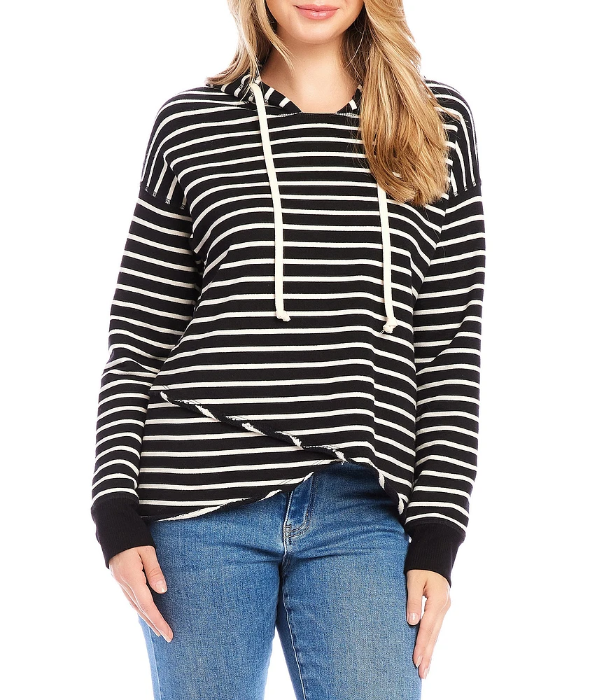 Karen Kane French Terry Striped Hoodie