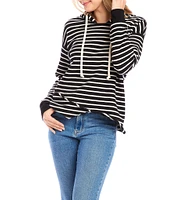 Karen Kane French Terry Striped Hoodie