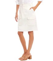 Karen Kane Twill A-Line Cargo Skirt