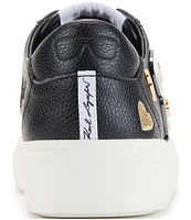 KARL LAGERFELD PARIS Cate Pins Leather Sneakers