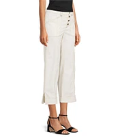 KARL LAGERFELD PARIS Contrast Trim Wide Leg Coordinating Pants