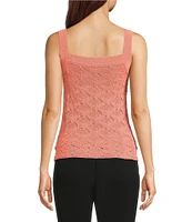 KARL LAGERFELD PARIS Coordinating Crochet Knit Tank Top
