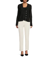 KARL LAGERFELD PARIS Coordinating Crochet Knit Tank Top