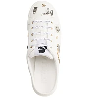 KARL LAGERFELD PARIS Cordelia Leather Pin Sneaker Mules