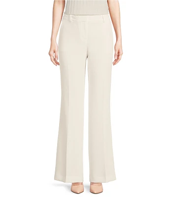 KARL LAGERFELD PARIS Crepe Bootcut Full Length Pant