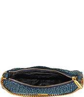 KARL LAGERFELD PARIS Denim Lafayette Shoulder Bag