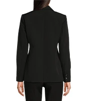 KARL LAGERFELD PARIS Double Breasted Notch Lapel Long Sleeve Blazer Jacket