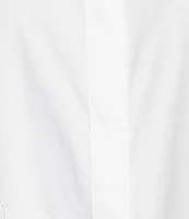 KARL LAGERFELD PARIS Embroidered Cutout Floral Camp Shirt