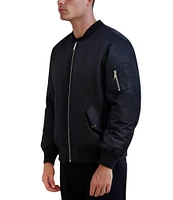 KARL LAGERFELD PARIS Flight Bomber Jacket