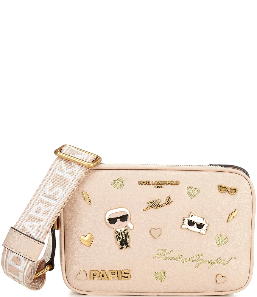 KARL LAGERFELD PARIS Gold Embellishments Maybelle Crossbody Bag