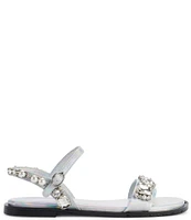 KARL LAGERFELD PARIS Gwenda Iridescent Embellished Sandals