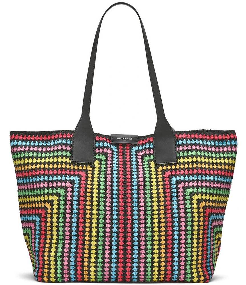 KARL LAGERFELD PARIS Henriette Woven Tote