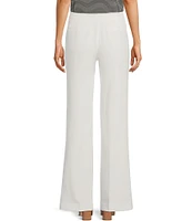 KARL LAGERFELD PARIS High Waisted Full Length Sailor Button Pocket Pant