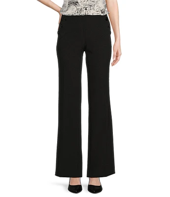 KARL LAGERFELD PARIS High Waisted Full Length Sailor Button Pocket Pant