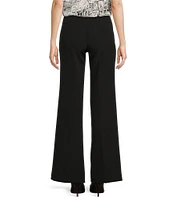 KARL LAGERFELD PARIS High Waisted Full Length Sailor Button Pocket Pant