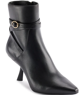 KARL LAGERFELD PARIS Karlie Leather Strap Booties