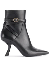 KARL LAGERFELD PARIS Karlie Leather Strap Booties