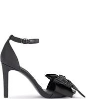 Karl Lagerfeld Paris Kenz Bow Ankle Strap Sandals