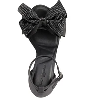 Karl Lagerfeld Paris Kenz Bow Ankle Strap Sandals