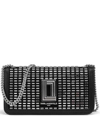 KARL LAGERFELD PARIS Kosette Small Studded Shoulder Bag