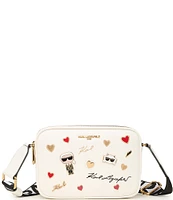 KARL LAGERFELD PARIS Embellished Maybelle Camera Crossbody Bag