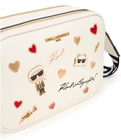 KARL LAGERFELD PARIS Embellished Maybelle Camera Crossbody Bag