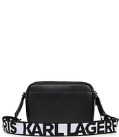 KARL LAGERFELD PARIS Embellished Hearts Maybelle Camera Crossbody Bag