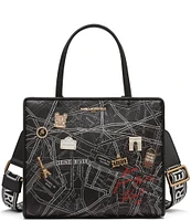 KARL LAGERFELD PARIS Maybelle Paris Map Satchel