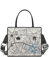 KARL LAGERFELD PARIS Maybelle Paris Map Satchel