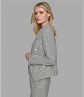 KARL LAGERFELD PARIS Pinstripe Blazer