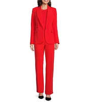 KARL LAGERFELD PARIS Polished Suiting Wide Leg Coin Pocket Pants