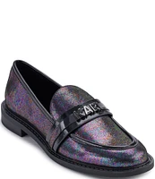 KARL LAGERFELD PARIS Randall Iridescent Loafers