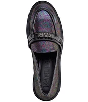 KARL LAGERFELD PARIS Randall Iridescent Loafers